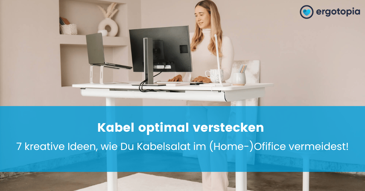 Höhenverstellbarere Schreibtisch mit smartem Kabelmanagement, um Kabl zu verstecken