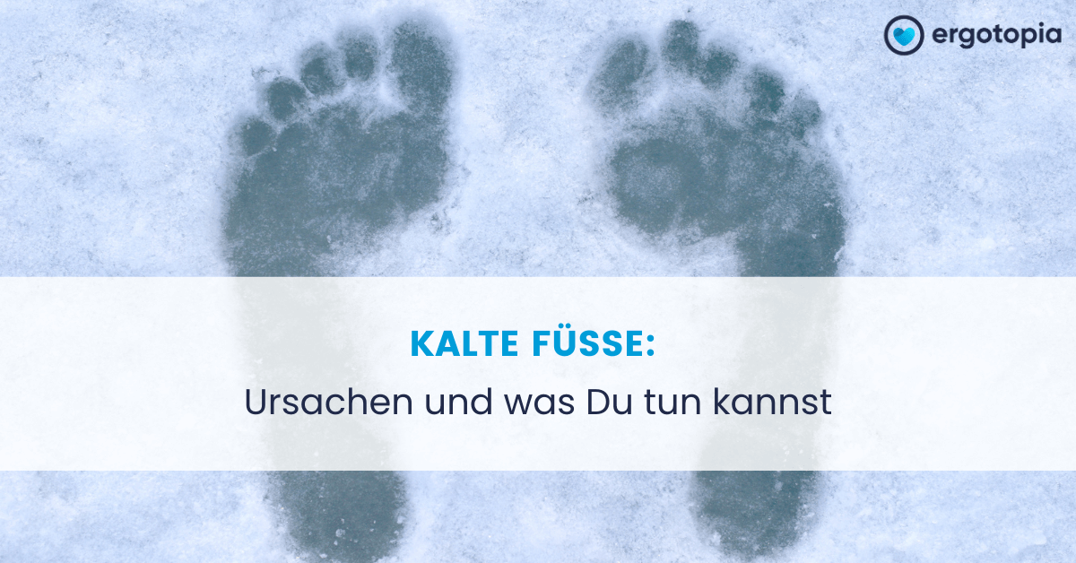 Fußabdrücke im Schnee als Symbolbild für kalte Füße