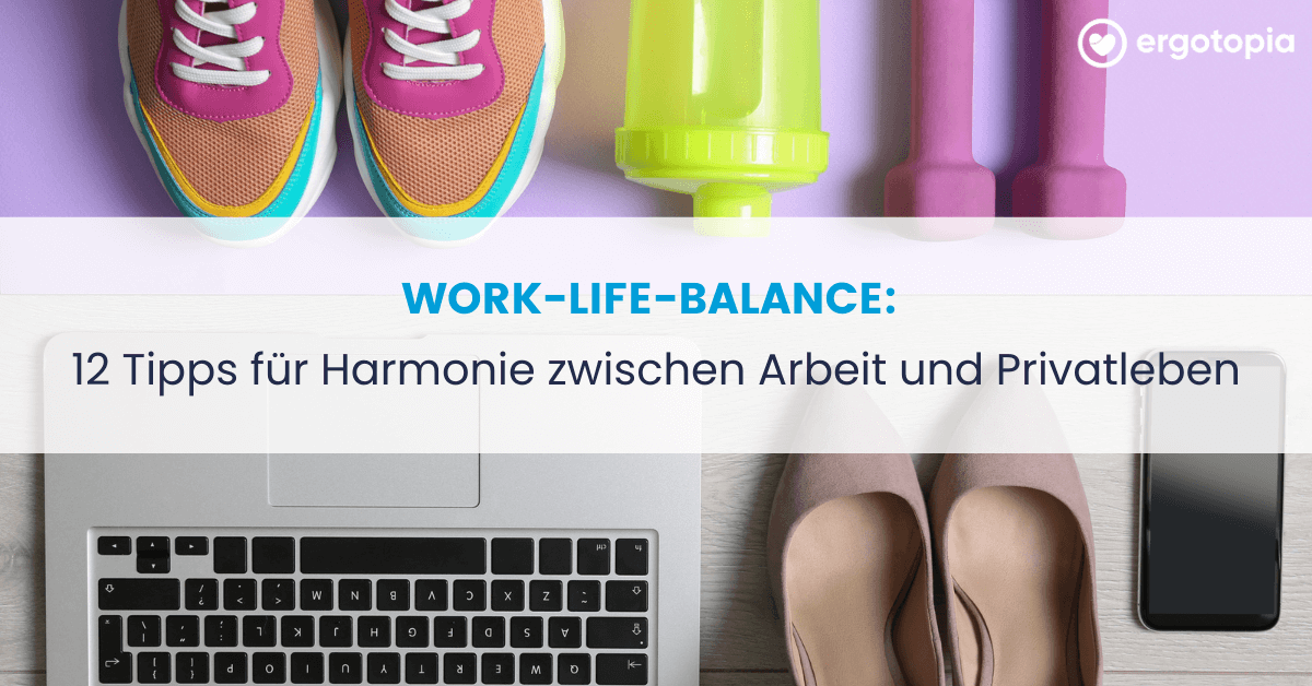 Mehrere Arbeits- und Freizeitgegenstände stehen sich gegenüber