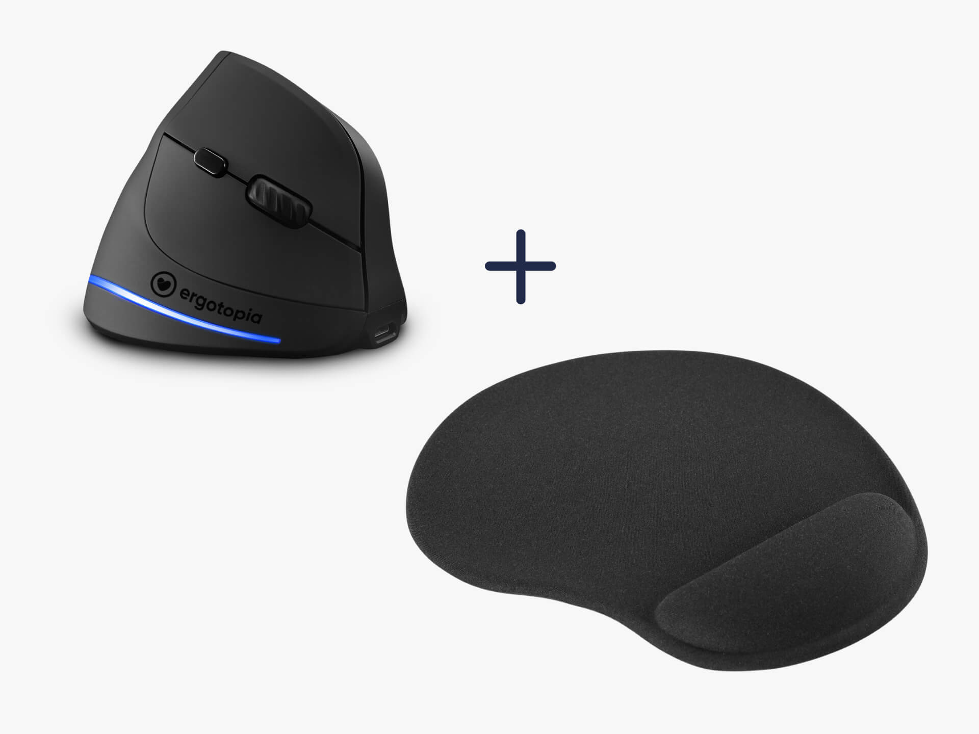 Set: Curve Maus + ergonomisches Mauspad