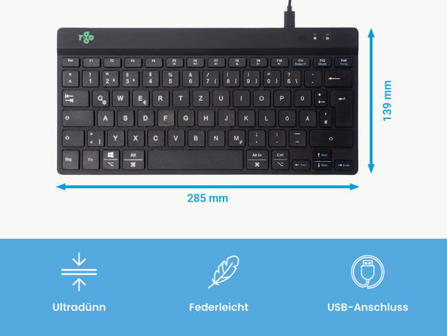 Ergonomische Tastatur R-Go Compact Break  - 2