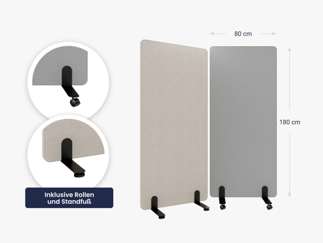 Ergotopia Focus Plus Floor Stellwand - 2