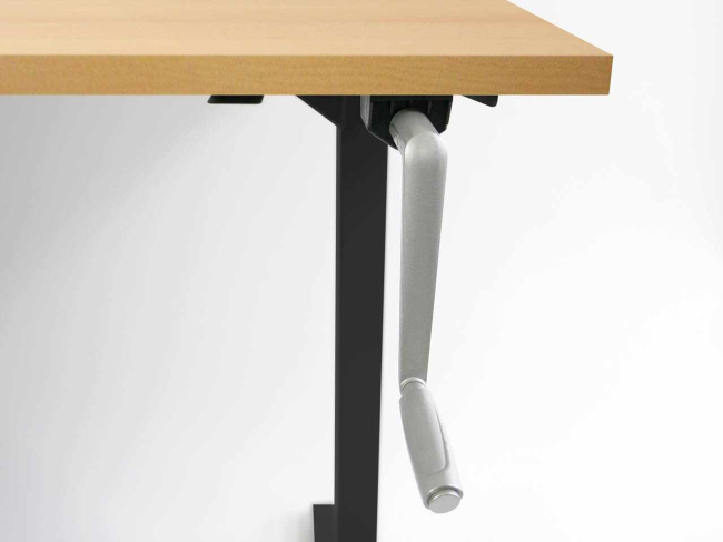 Desktopia Budget - Höhenverstellbarer Schreibtisch mit Kurbel - 2