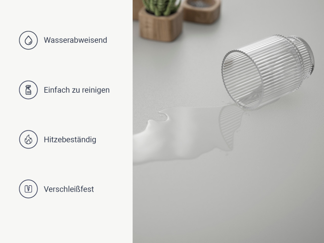 Tischplatte Grau - 3