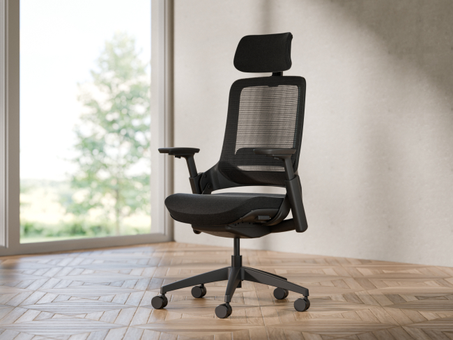 Ergotopia NextBack Pro 2027 - Ergonomischer Bürostuhl mit höhenverstellbarer Kopfstütze - 8