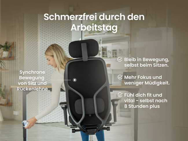 Ergotopia MasterBack Style: Ergonomischer Sitzkomfort der Spitzenklasse - 5