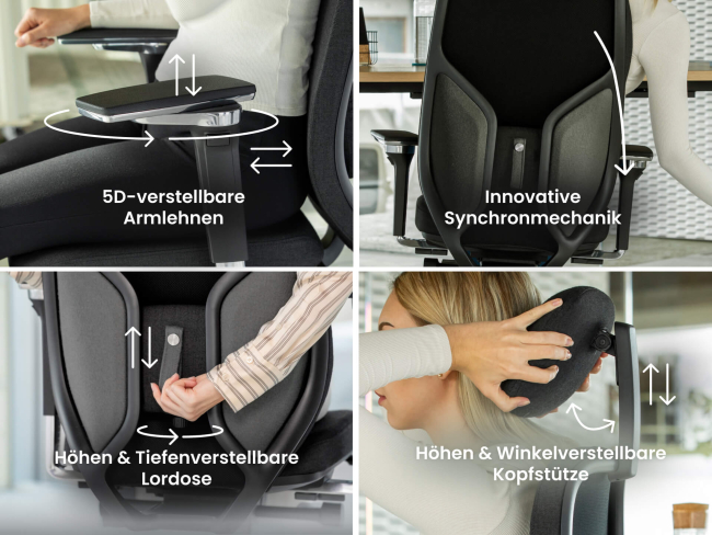 Ergotopia MasterBack Executive: Ergonomischer Sitzkomfort der Spitzenklasse - 3