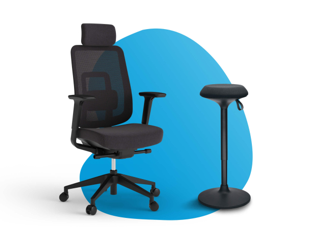 Dein Dynamik-Duo – Stuhl & Stehhocker Set