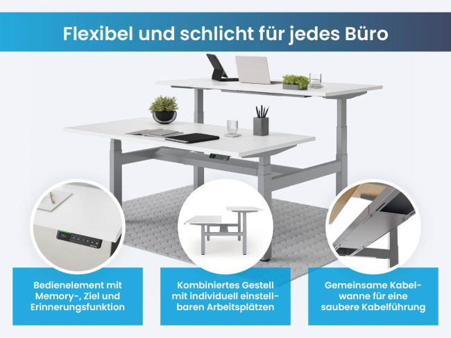 Desktopia Team - Schreibtisch für 2 Personen - 6