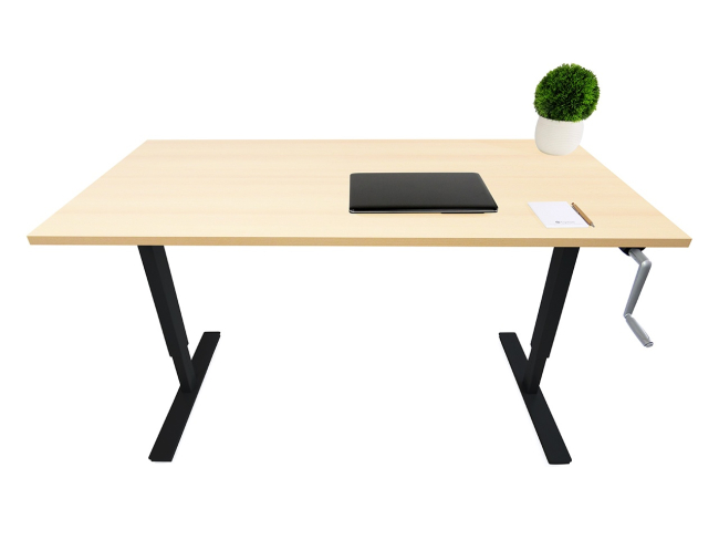 Desktopia Budget - Höhenverstellbarer Schreibtisch mit Kurbel - 1