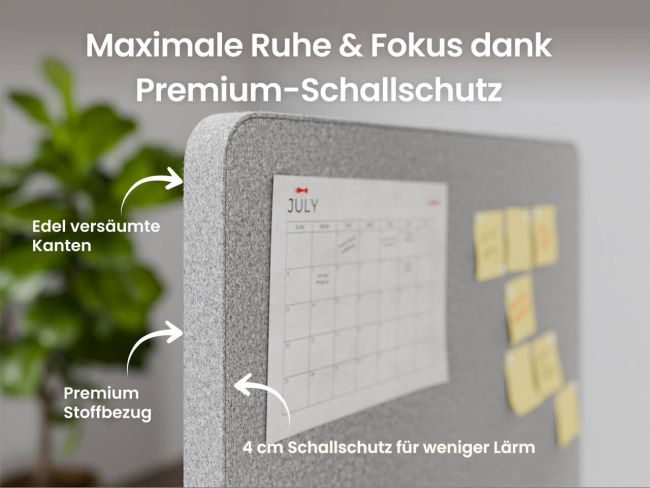 Ergotopia Focus Plus Schreibtisch Trennwand - 3
