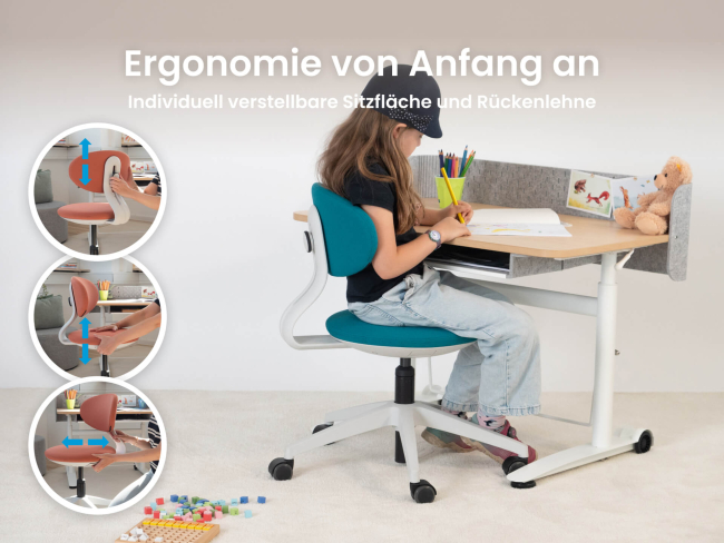 Ergonomischer Kinderschreibtischstuhl von Ergotopia - 5