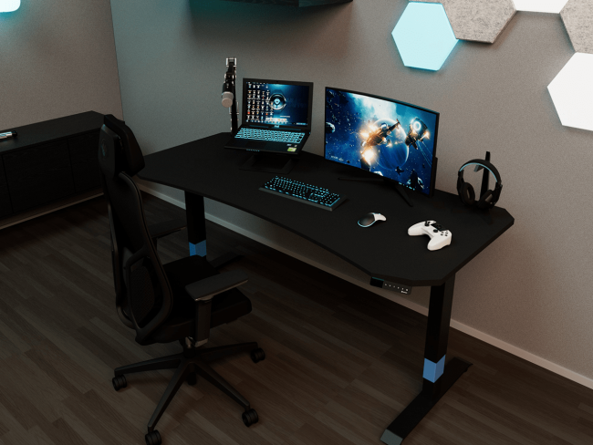 Desktopia GG: Höhenverstellbarer Gaming-Schreibtisch - 9