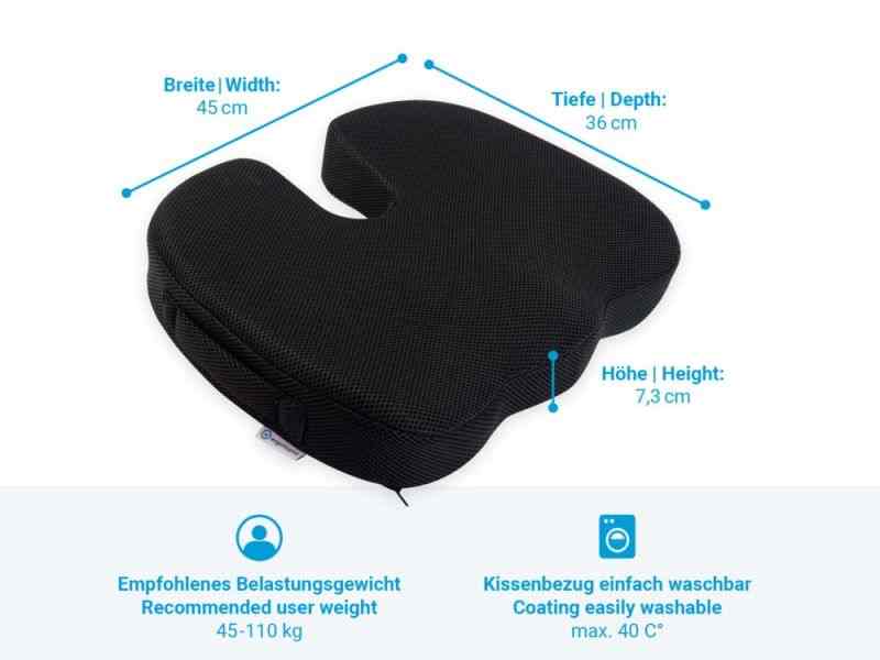 Ergotopia Ergonomisches orthopaedisches Sitzkissen Eigenschaften