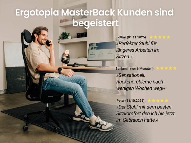 Ergotopia MasterBack Style: Ergonomischer Sitzkomfort der Spitzenklasse - 6