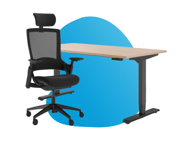 Unser Bestseller Duo – Schreibtisch & Stuhl Set
