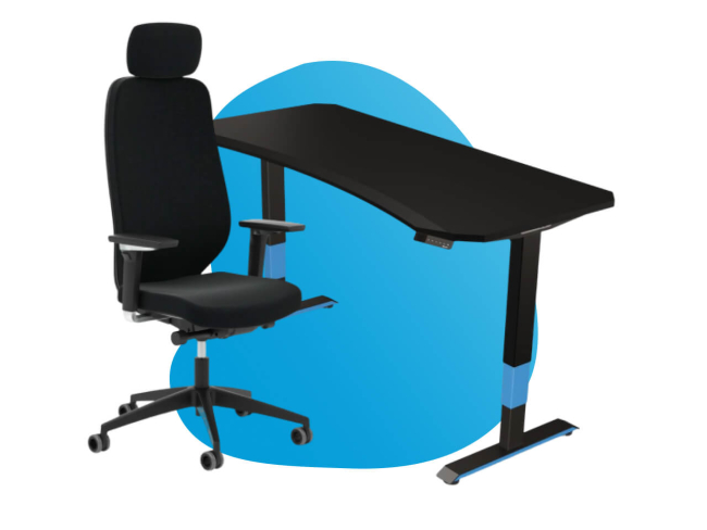 Gaming Duo – Schreibtisch & Stuhl Set - 1