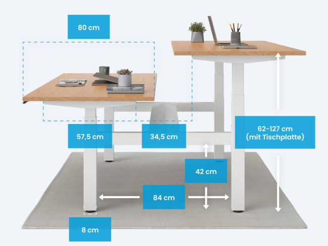 Desktopia Team - Schreibtisch für 2 Personen - 4