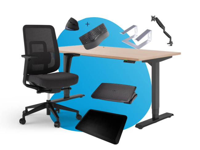 Das ideale ergonomische Arbeitsplatz-Set - 1