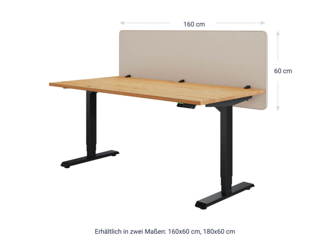 Ergotopia Focus Plus Schreibtisch Trennwand - 2