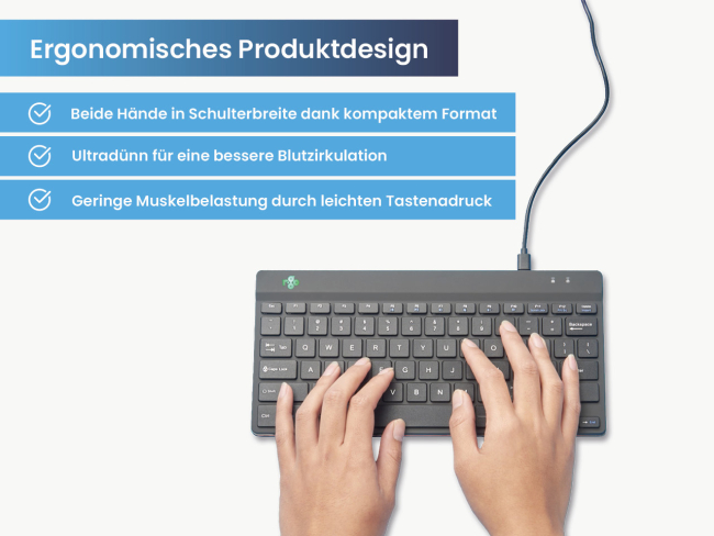 Ergonomische Tastatur R-Go Compact Break  - 3