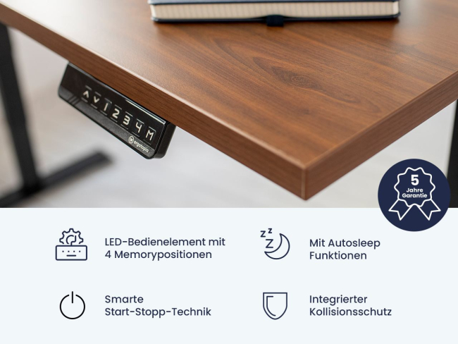Desktopia Lite – elektrisch verstellbarer Stehtisch - 4