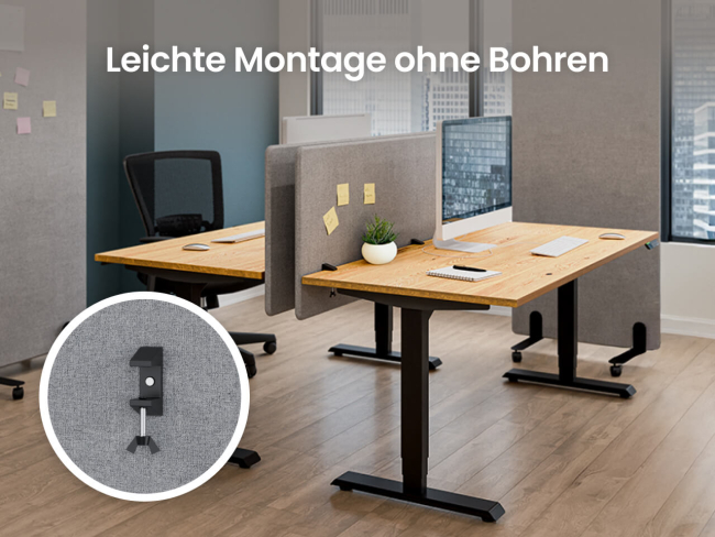 Ergotopia Focus Schreibtisch Trennwand - 6