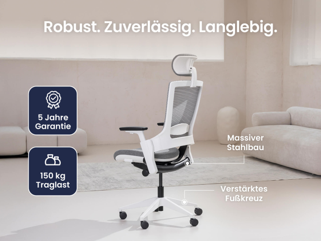 Ergotopia NextBack - Ergonomischer Bürostuhl mit höhenverstellbarer Kopfstütze - 2