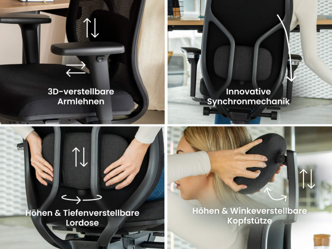 Ergotopia MasterBack Style: Ergonomischer Sitzkomfort der Spitzenklasse - 3