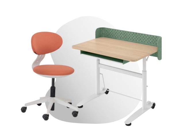 Kinderschreibtisch und Stuhl Set - 1