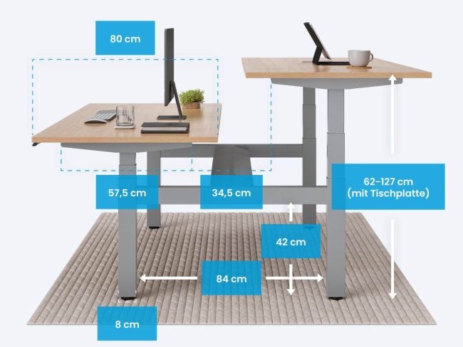 Desktopia Team - Schreibtisch für 2 Personen - 5
