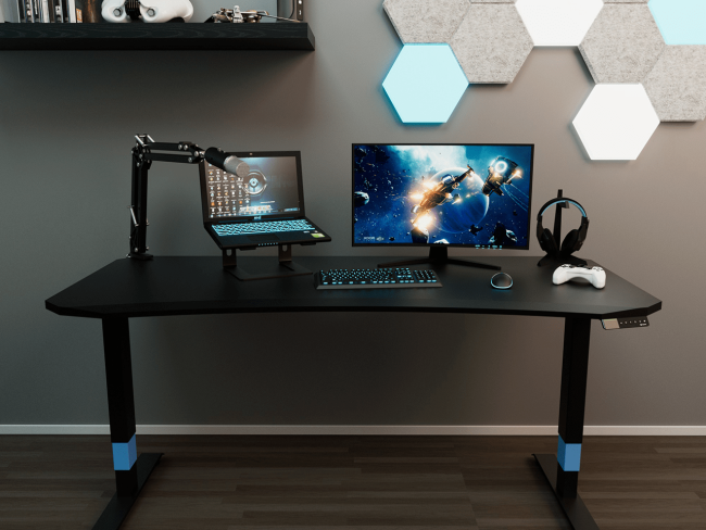 Desktopia GG: Höhenverstellbarer Gaming-Schreibtisch - 5