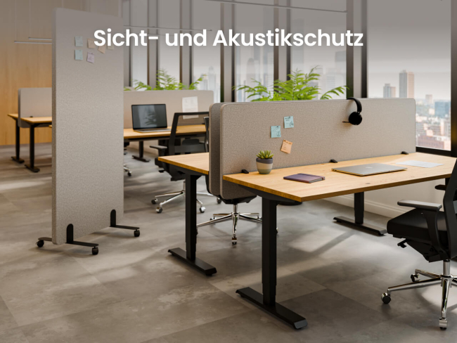 Ergotopia Focus Plus Schreibtisch Trennwand - 4
