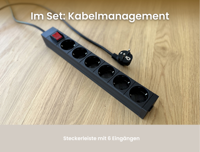 Dein All-in-One Premium Paket – Schreibtisch & Kabelmanagement Set - 12