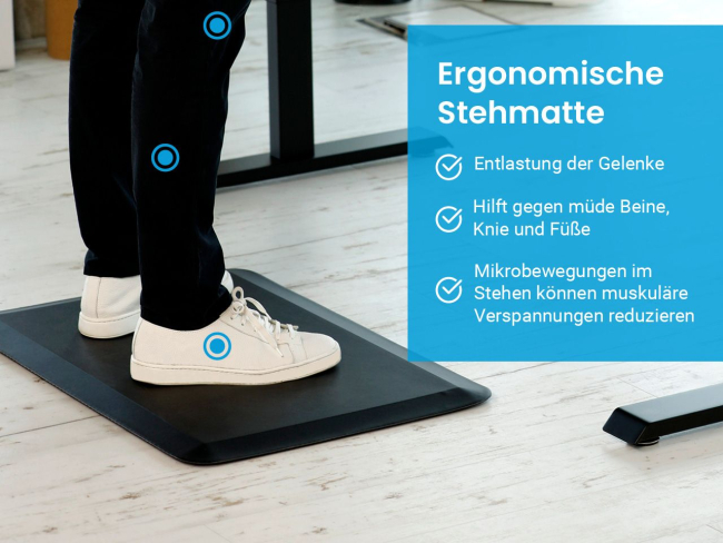 Ergonomische Anti-Ermüdungsmatte für Steharbeitsplätze - 4