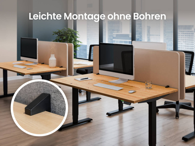 Ergotopia Focus Plus Schreibtisch Trennwand - 5