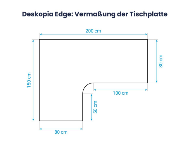 Desktopia Edge - Elektrisch höhenverstellbarer Eckschreibtisch - 2