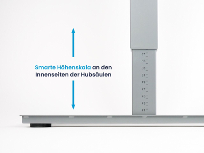 manuell hoehenverstellbarer Schreibtisch