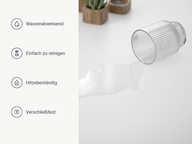 Tischplatte Weiß - 3