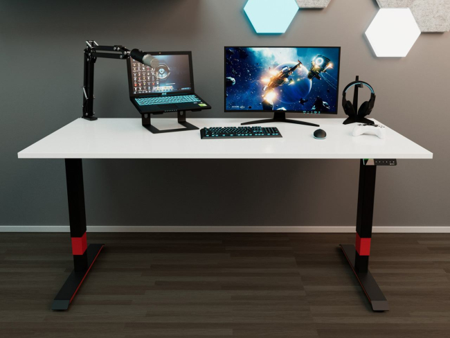 Desktopia GG: Höhenverstellbarer Gaming-Schreibtisch - 6