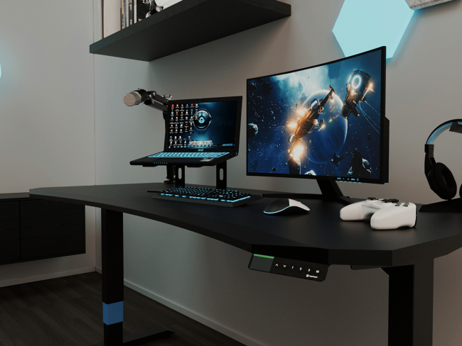 Desktopia GG: Höhenverstellbarer Gaming-Schreibtisch - 8