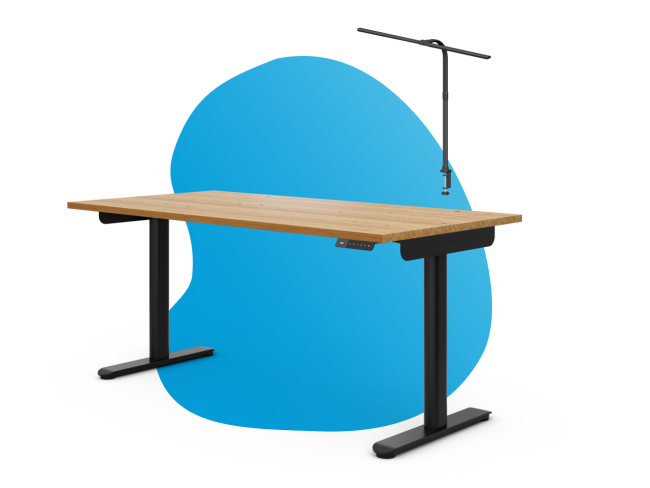 Dein Einsteiger Produktivitäts-Set – Schreibtisch & LED Lampe - 1