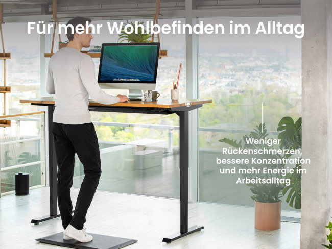 Desktopia Pro X - Elektrisch höhenverstellbarer Schreibtisch mit Memory-Display - 7