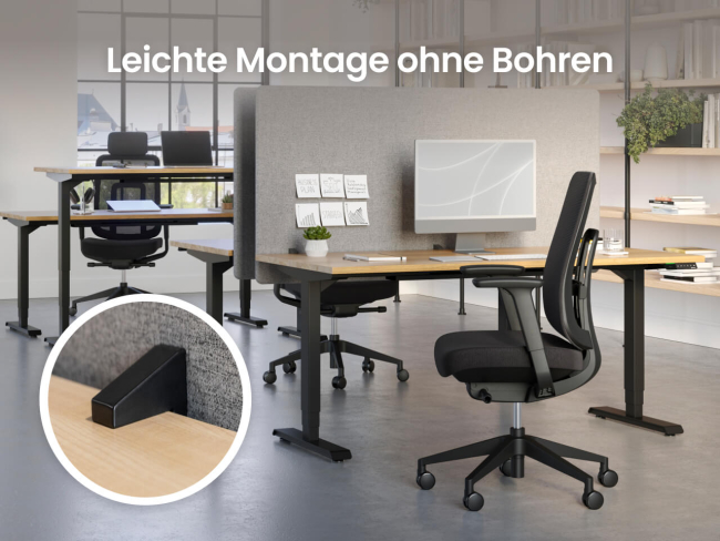Ergotopia Focus Schreibtisch Trennwand - 7