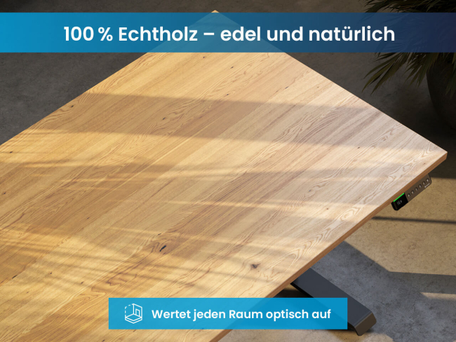 Tischplatte Eiche Echtholz - 2