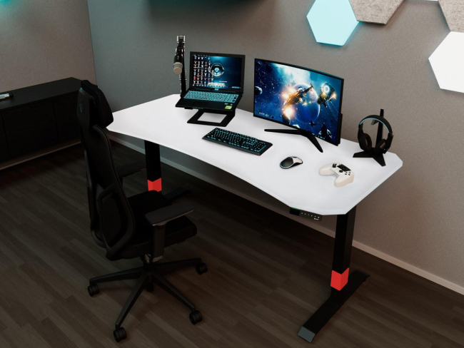 Desktopia GG: Höhenverstellbarer Gaming-Schreibtisch - 7