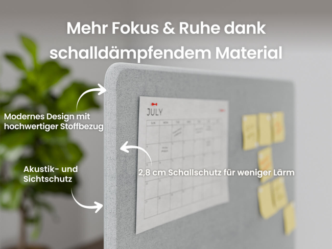 Ergotopia Focus Schreibtisch Trennwand - 3