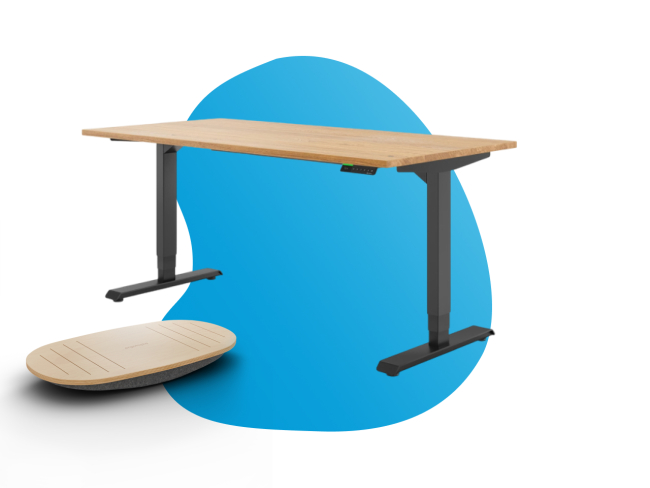 Dein Designer-Duo – Schreibtisch & Balance Board Set