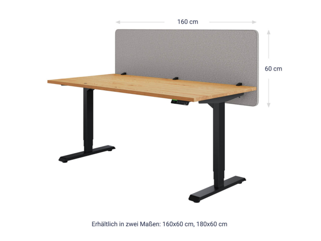 Ergotopia Focus Plus Schreibtisch Trennwand - 2
