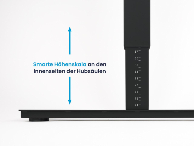 Desktopia Budget - Höhenverstellbarer Schreibtisch mit Kurbel - 4